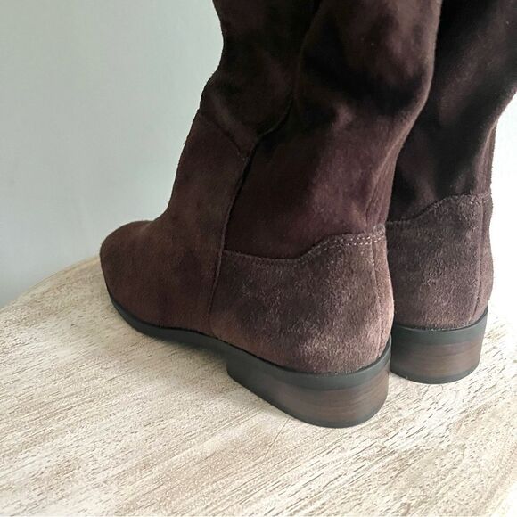 Lucky Brand Calypso Suede Over The Knee Boots in Chocolate Brown NWOB - Picture 10 of 13